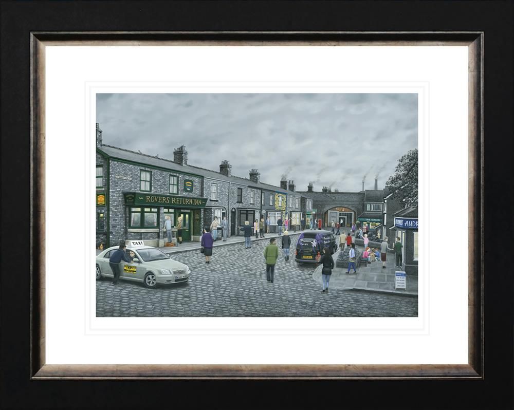 On The Cobbles Framed Print on Paper by Artist Leigh Lambert