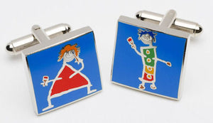 Painting The Town Red Too Boxed Cufflinks by Artist John Wilson