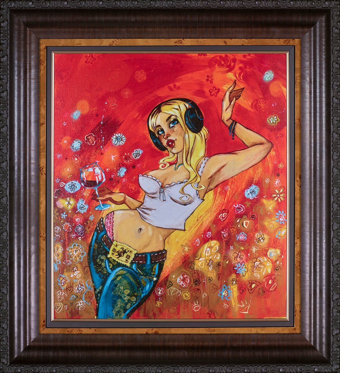 Paper Tiger Framed Signed Limited Edition Print on Board by Artist Todd White 