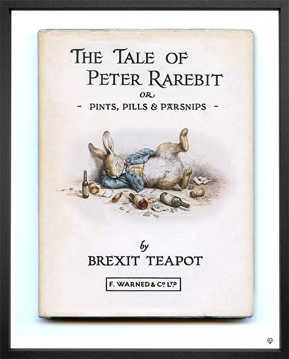 Pints, Pills & Parsnips Framed Signed Limited Edition Print on Paper by Artist JJ Adams