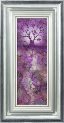 Plum Blossom Framed Mixed Media Print by Artist Kerry Darlington