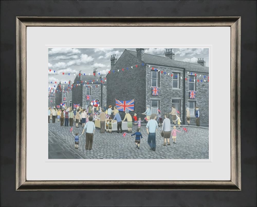 Pride of Britain Framed Print on Paper by Artist Leigh Lambert