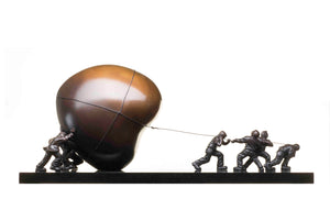Pulling Together Limited Edition Bronze Sculpture by Artist Mackenzie Thorpe 