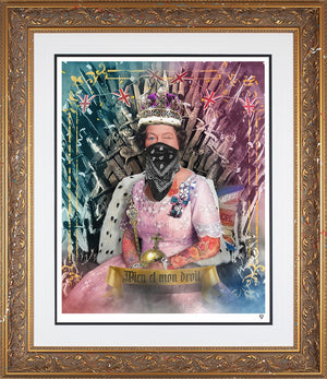 Queen of Thrones Framed Print on Paper by Artist JJ Adams