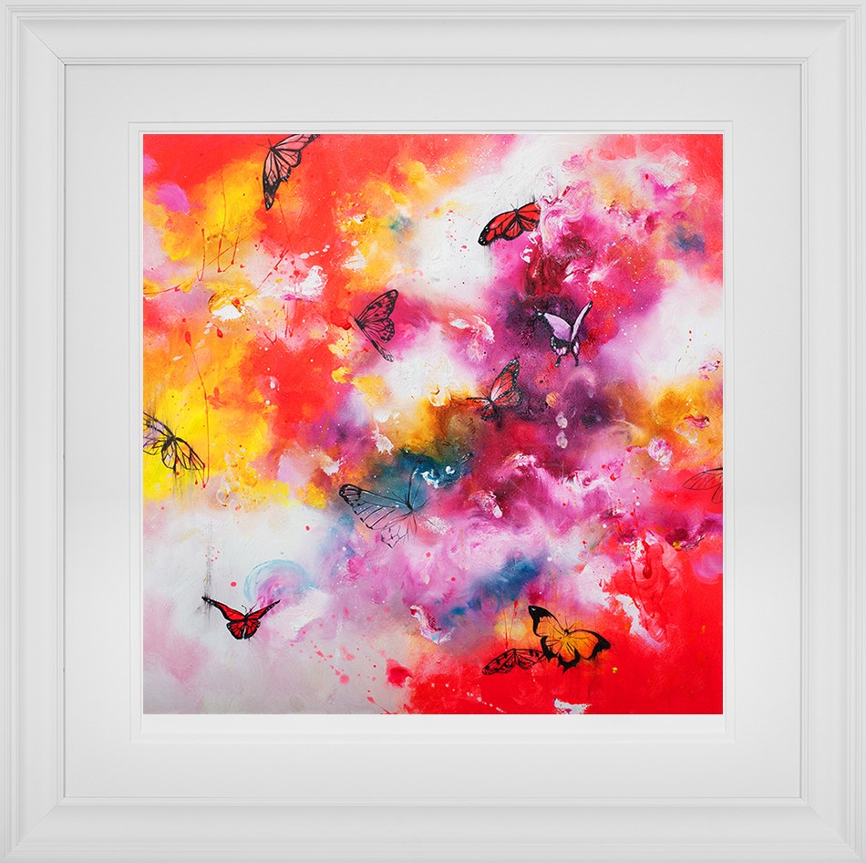 Radiant Framed Print on Paper by Artist Katy Jade Dobson