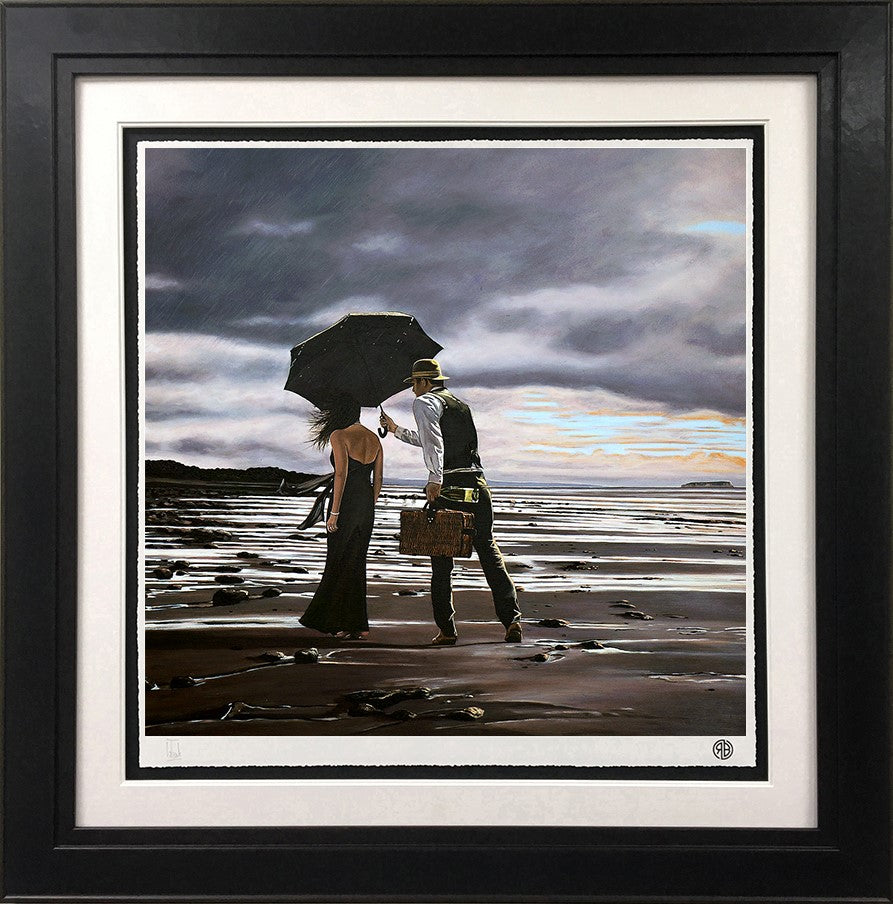 Rained Off Framed Print on Paper by Artist Richard Blunt