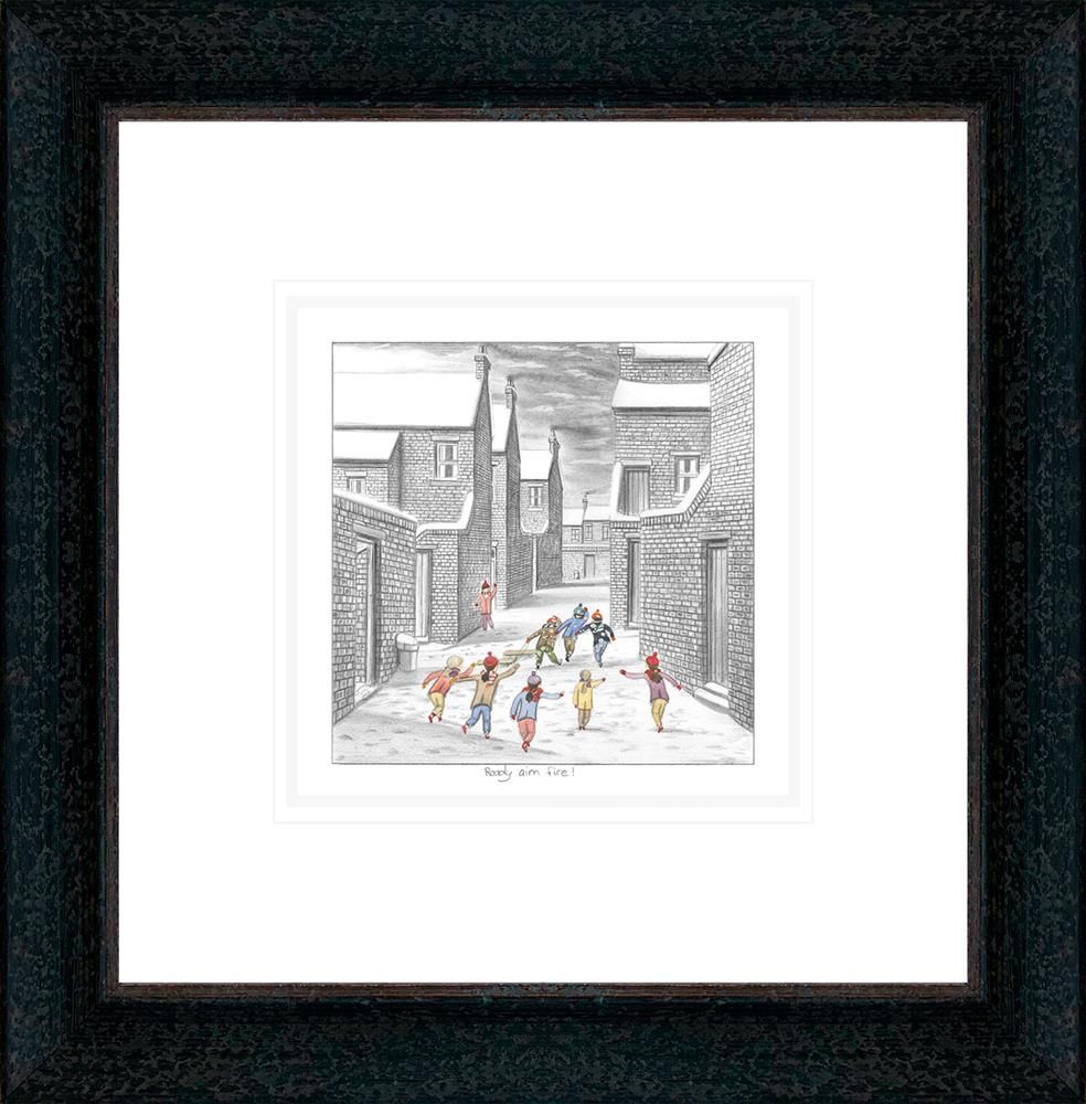 Ready Aim Fire Signed Framed Limited Edition Print on Paper by Artist Leigh Lambert