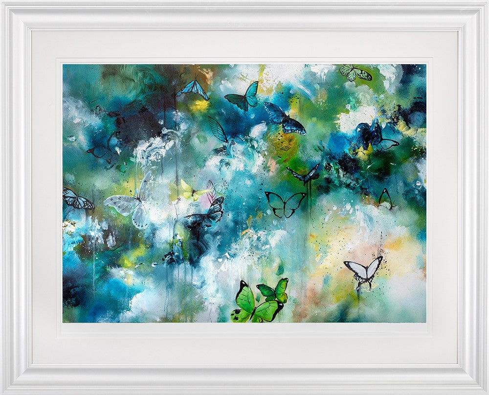 Ripple Framed Print on Paper by Artist Katy Jade Dobson