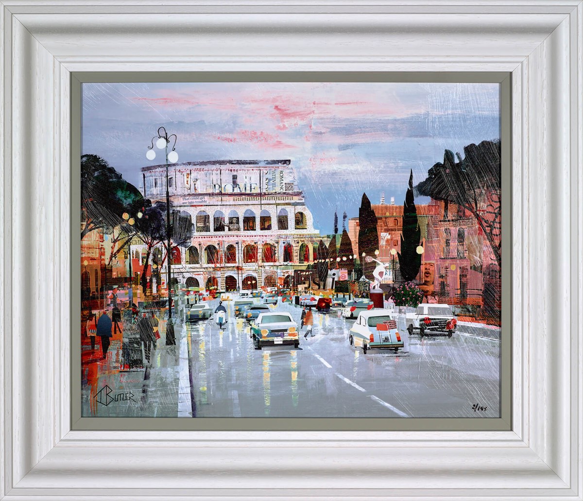 Rome Sweet Rome Framed Limited Edition Print on Board by Artist Tom Butler