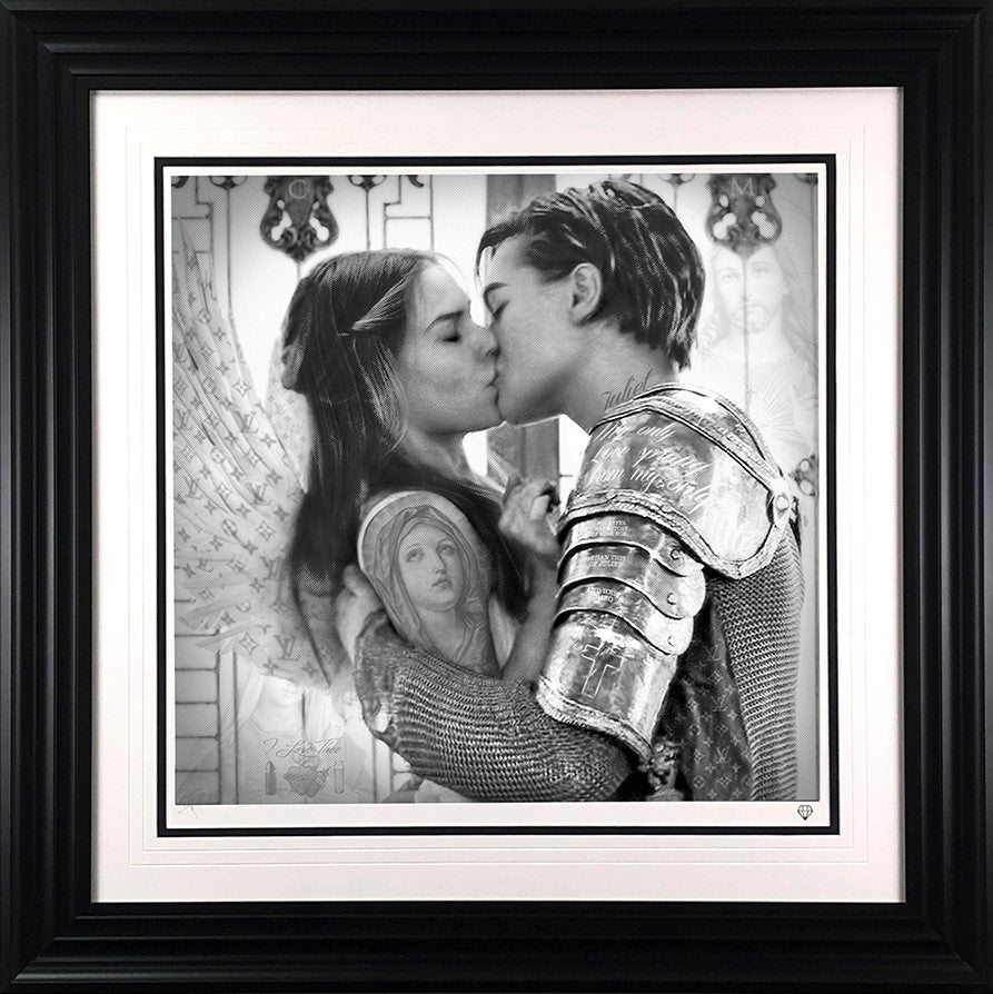 Romeo and Juliet Framed Print on Paper by Artist JJ Adams