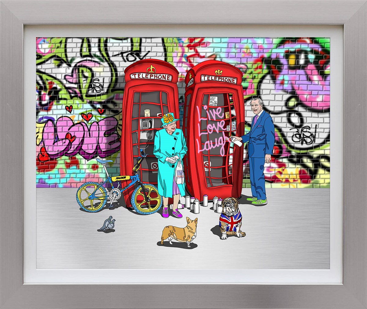 Royal Riot Framed Edition on Aluminium by Artist Dylan Izaak