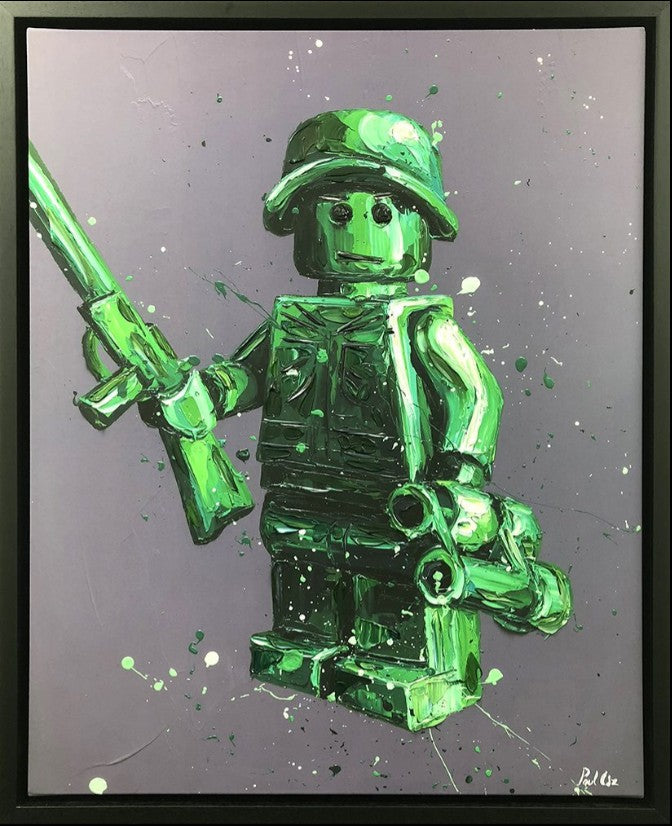 Ryan Framed Signed Limited Edition Print on Canvas by Artist Paul Oz