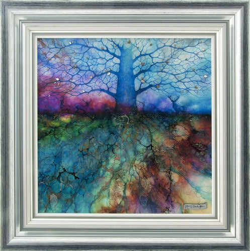 Sacred Grove Framed Mixed Media Print by Artist Kerry Darlington