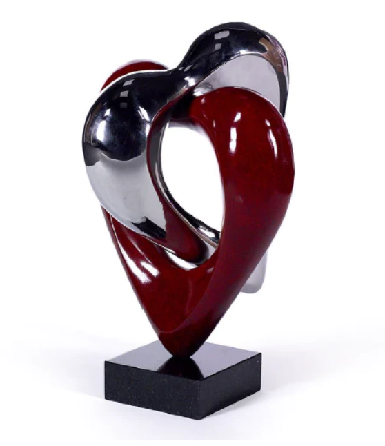 Sacred Hearts Bronze Sculpture by Artist Jennine Parker