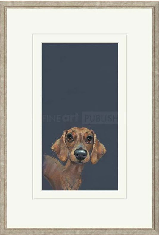 Sausage Signed Framed Limited Edition Print on Paper by Artist Nicky Litchfield