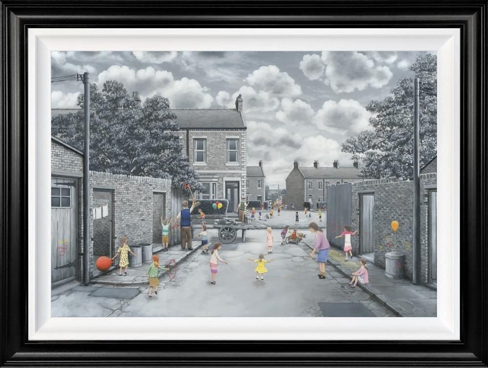 Schools Out For Summer Signed Limited Edition Deluxe Print on Board by Artist Leigh Lambert