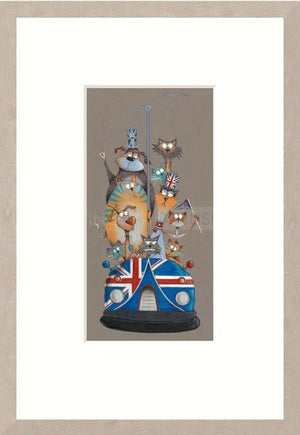 Scream For Speed I Signed Framed Limited Edition Print on Paper by Artist Gary Walton