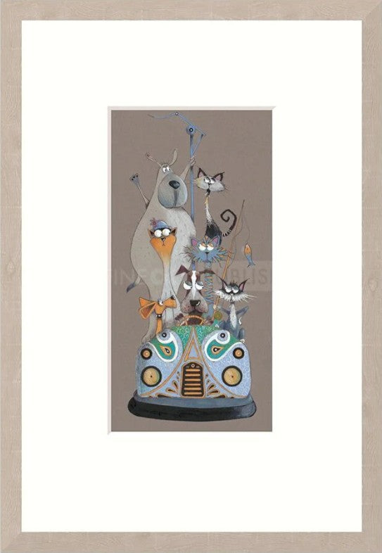 Scream For Speed II Signed Framed Limited Edition Print on Paper by Artist Gary Walton