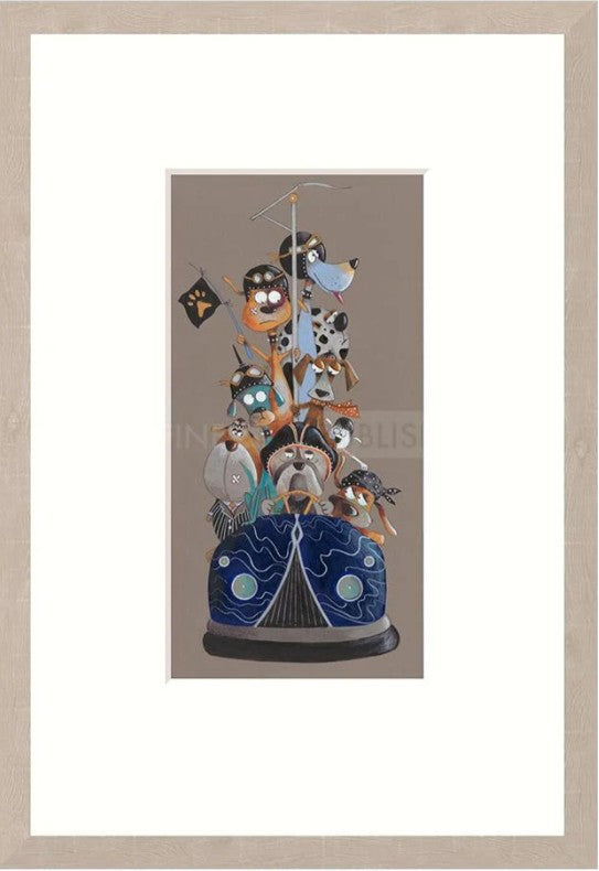 Scream For Speed III Signed Framed Limited Edition Print on Paper by Artist Gary Walton