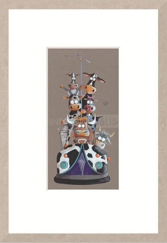 Scream For Speed IV Signed Framed Limited Edition Print on Paper by Artist Gary Walton