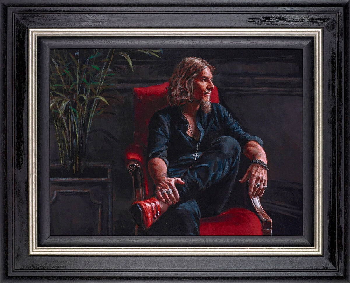 Self Portrait - 20 Years in Reflection Framed Limited Edition Canvas on Board by Fabian Perez