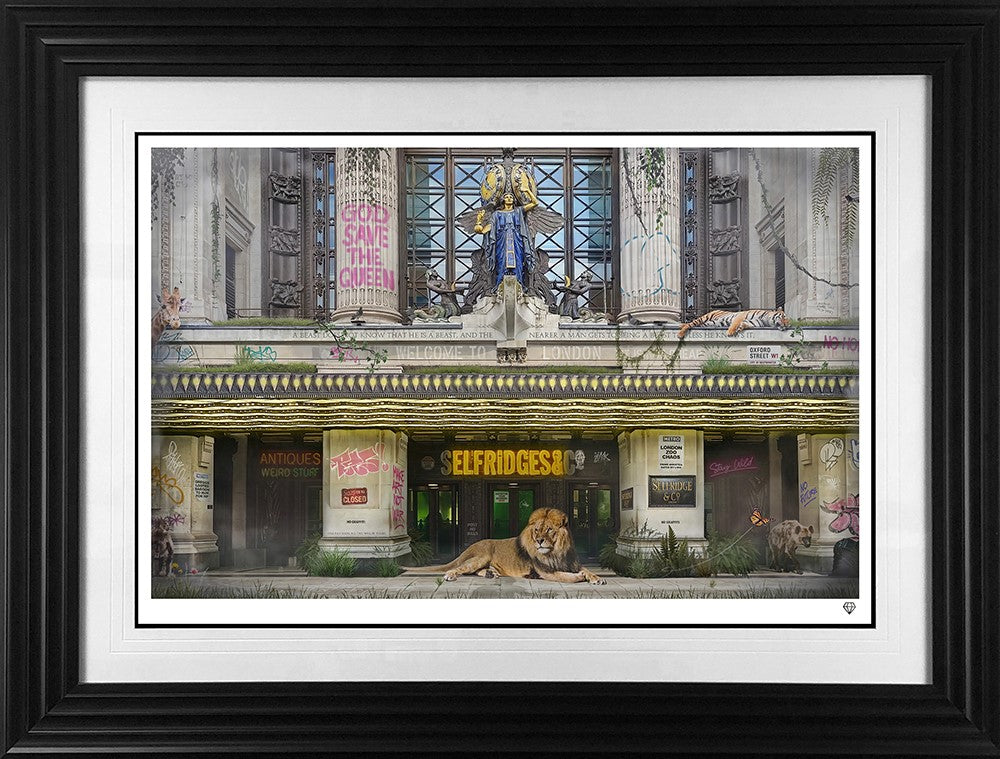 Selfridges and Co Framed Print on Paper by Artist JJ Adams