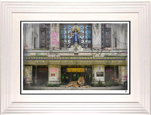 Selfridges and Co Framed Print on Paper by Artist JJ Adams