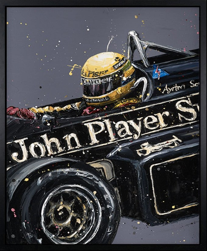SEnna JPS Framed Limited Edition Embellished Print on Canvas by Artist Paul Oz