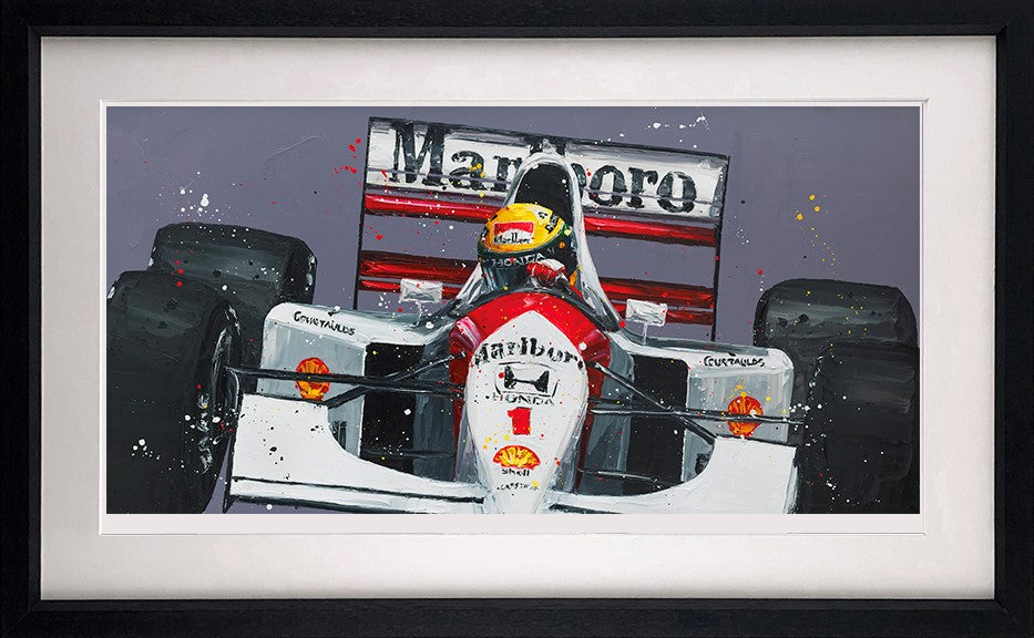 Senna Monaco 92 Framed Print on Paper by Artist Paul Oz