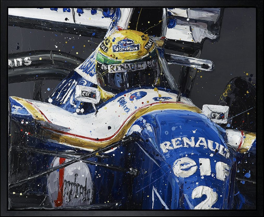 Senna Williams Framed Print on Canvas by Artist Paul Oz