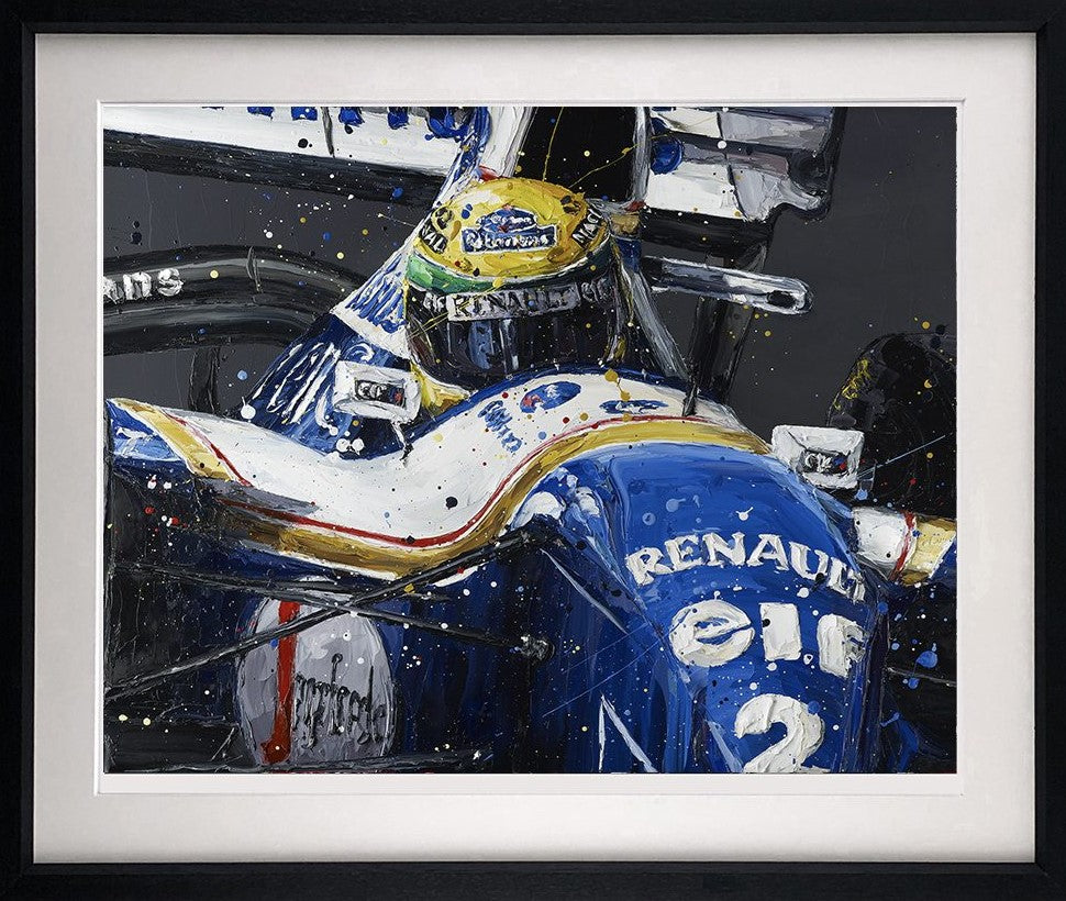 Senna Williams Framed Print on Paper by Artist Paul Oz