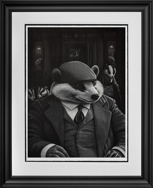 Sett In Their Ways Signed Framed Limited Edition Print on Paper by Artist Angus Gardner