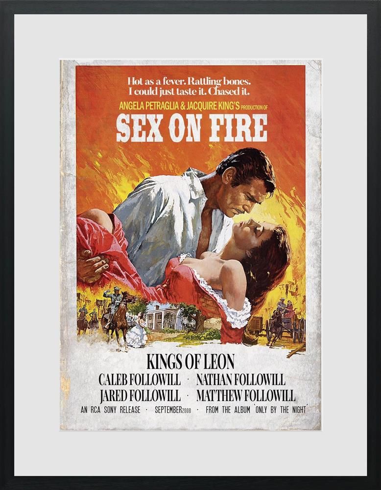 Sex On Fire Framed Print on Paper by Artist Linda Charles