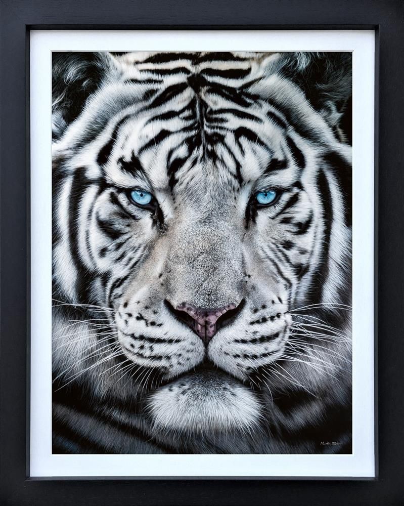 Silent Warrior Framed Canvas Print on Board by Artist Martin Robson