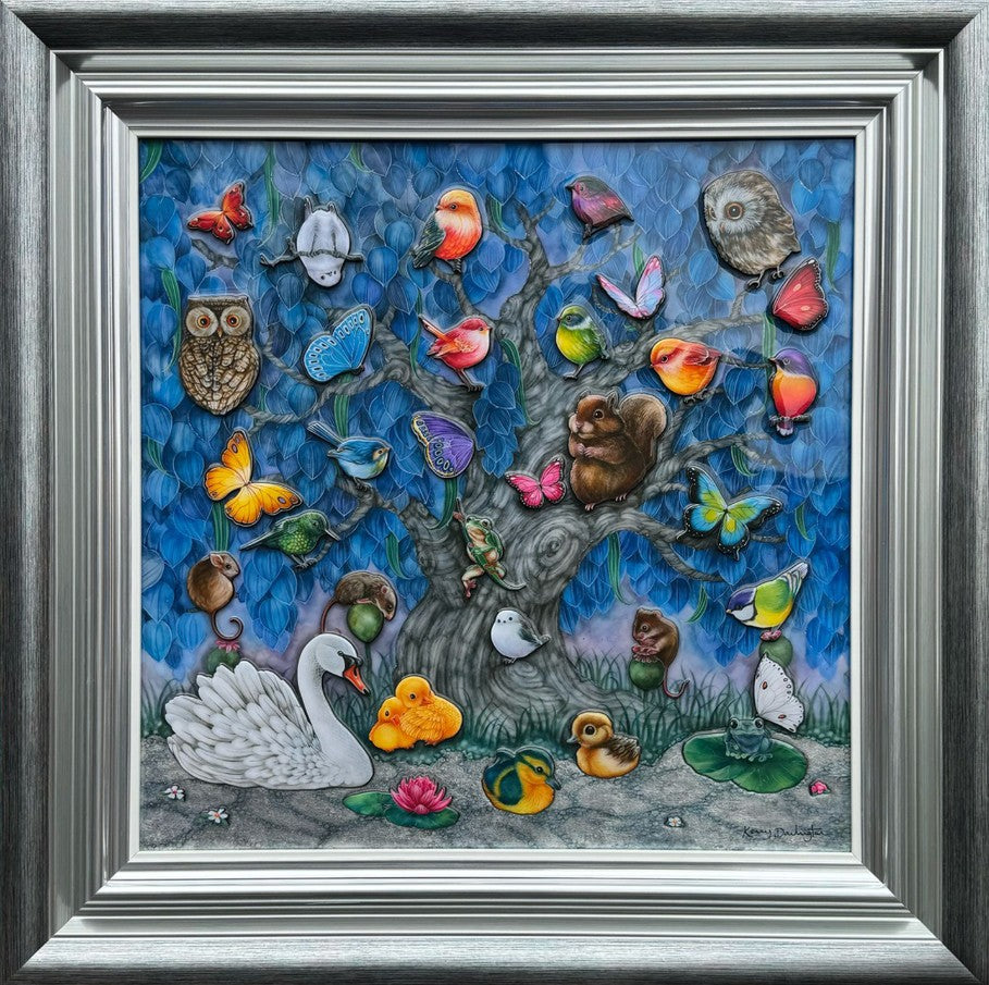 Silver Brook Framed Limited Edition Print on Board by Artist Kerry Darlington