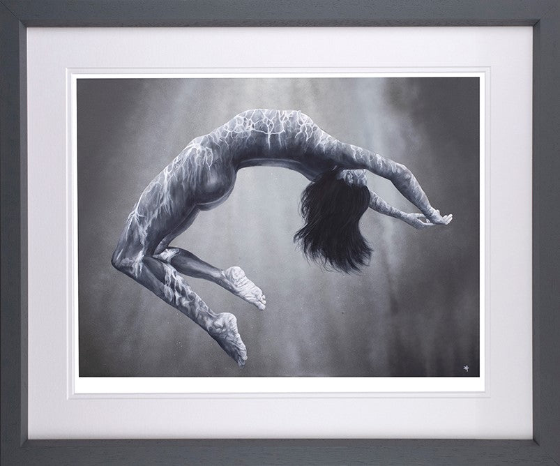 Sink Beneath The Surface Framed Print on Paper by Artist Dean Martin (The Mad Artist)