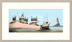 Sitting On The Dock Of A Bay Signed Framed Limited Edition Print on Paper by Artist Gary Walton