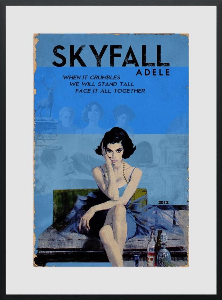 Skyfall Framed Print on Paper by Artist Linda Charles