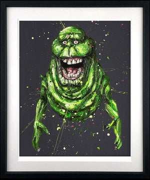 Slimer  Framed Signed Limited Edition Print on Paper by Artist Paul Oz