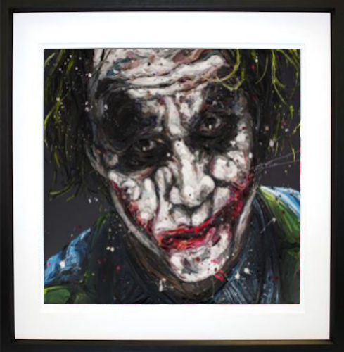 Smile Because It Confuses People Framed Print on Canvas by Artist Paul Oz