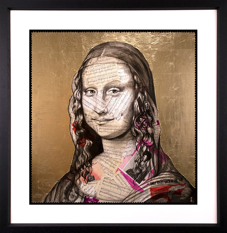 Smile Mona Lisa Framed Print by Artist Chess