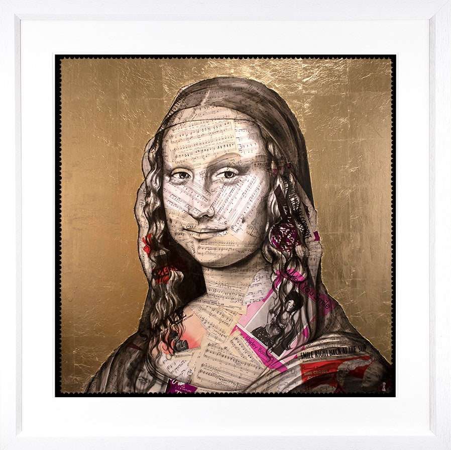 Smile Mona Lisa Framed Print by Artist Chess