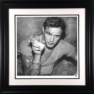 Smoking Gun Brando - Framed Print on Paper by Artist JJ Adams