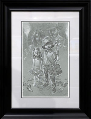 Snakes Why’d It Have To Be Snakes Framed Signed Limited Edition Print on Paper by Artist Craig Davison
