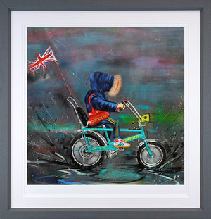 Snorkel Chopper Framed Print on Paper by Artist Wild Seeley