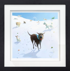 Snowballs Framed Print on Paper by Artist Stephen Hanson