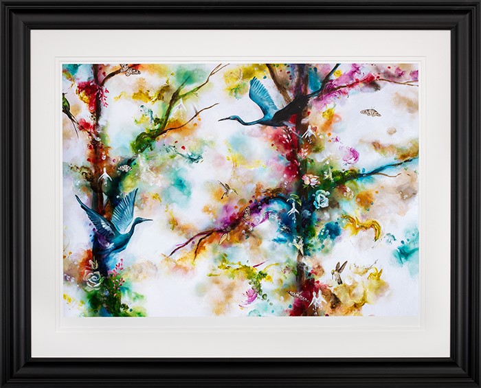 Solace Framed Print on Paper by Artist Katy Jade Dobson