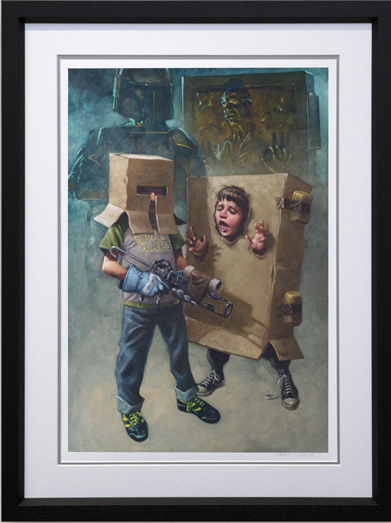 Solo in Cardboardite Framed Print on Paper by Artist Craig Davison