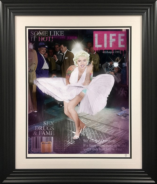 Some Like It Hot - Colour Framed Print on Paper by Artist JJ Adams