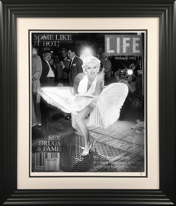 Some Like It Hot Framed Print on Paper by Artist JJ Adams